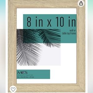 Brand new natural wood picture frame 8” x 10”